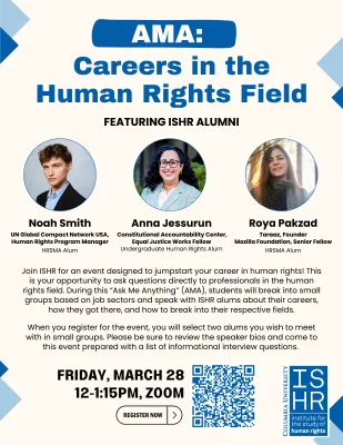 AMA: Careers in the Human Rights Field