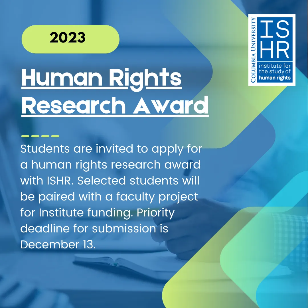 2023 Human Rights Research Award