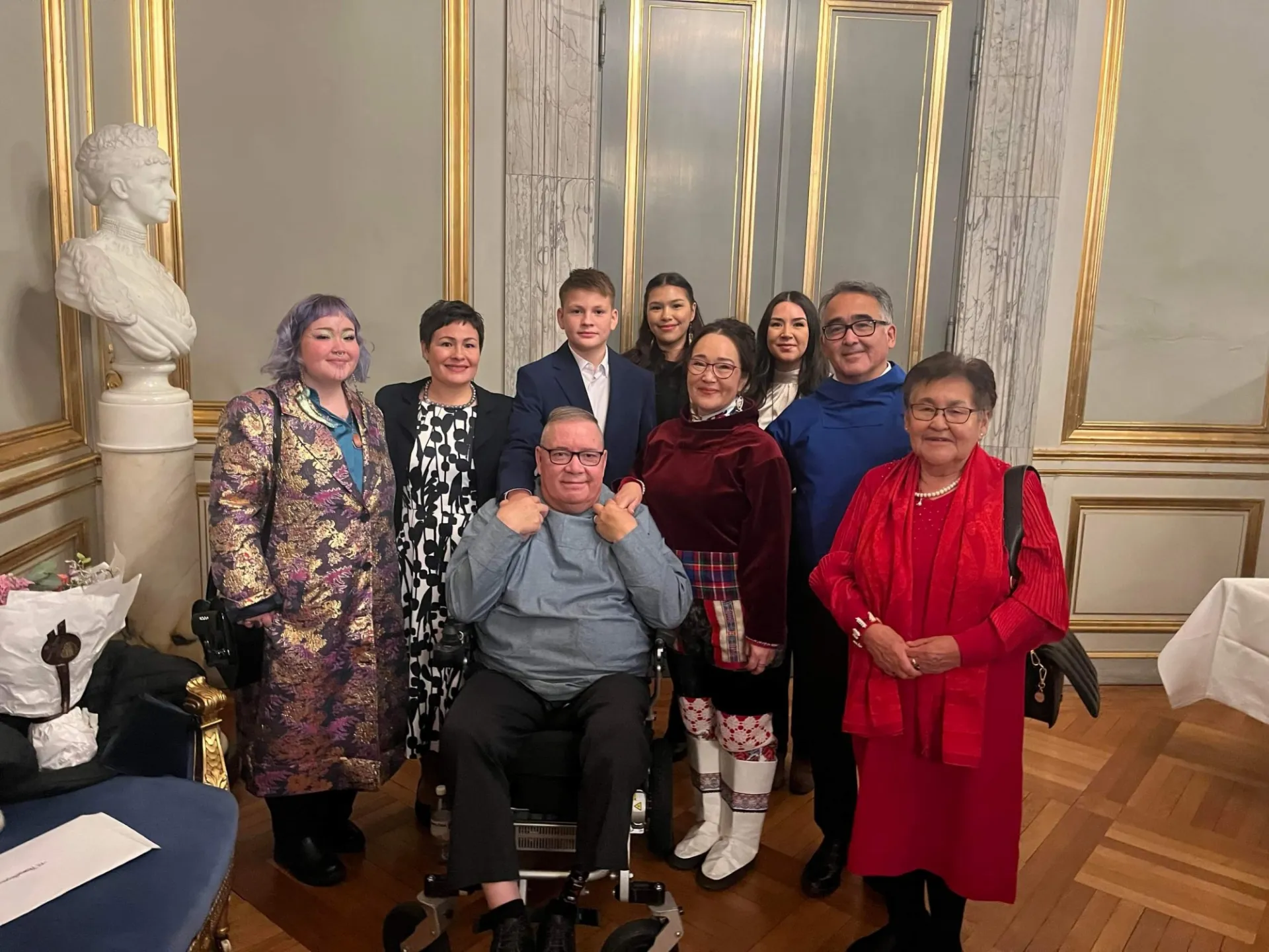 Aviâja Egede Lynge in group