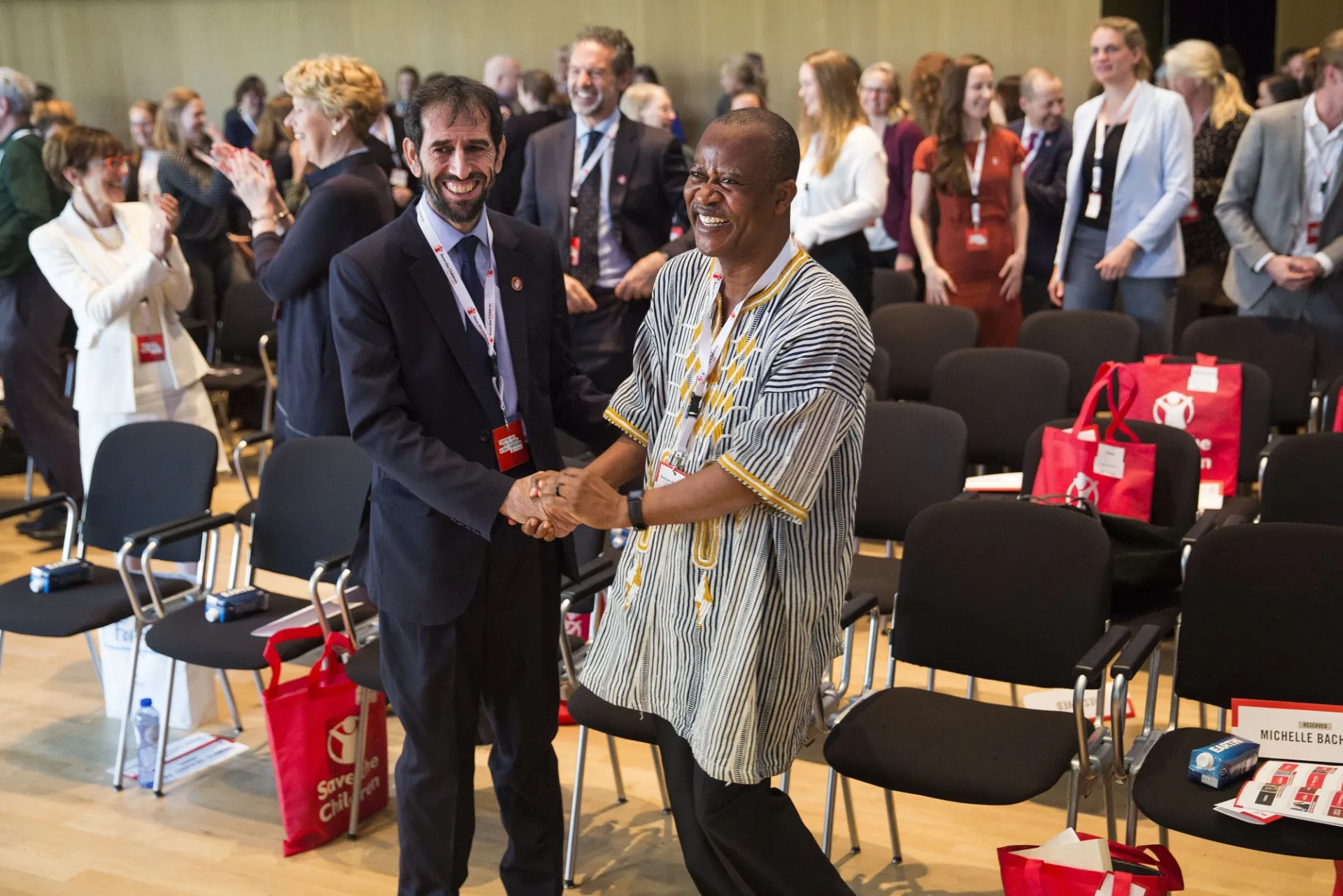 Two men shaking hands
