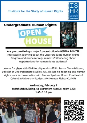 2024 Undergraduate Human Rights Open House