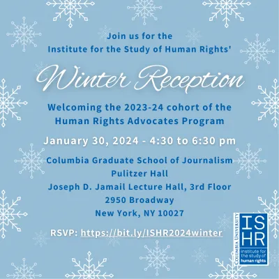 ISHR's Winter Reception