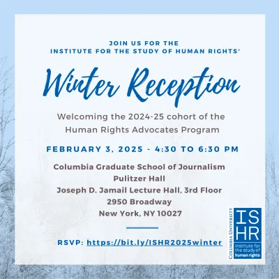 ISHR's Winter Reception