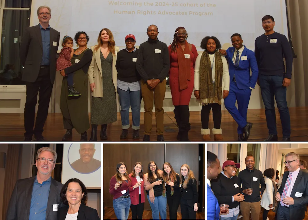 Attendees at winter reception 