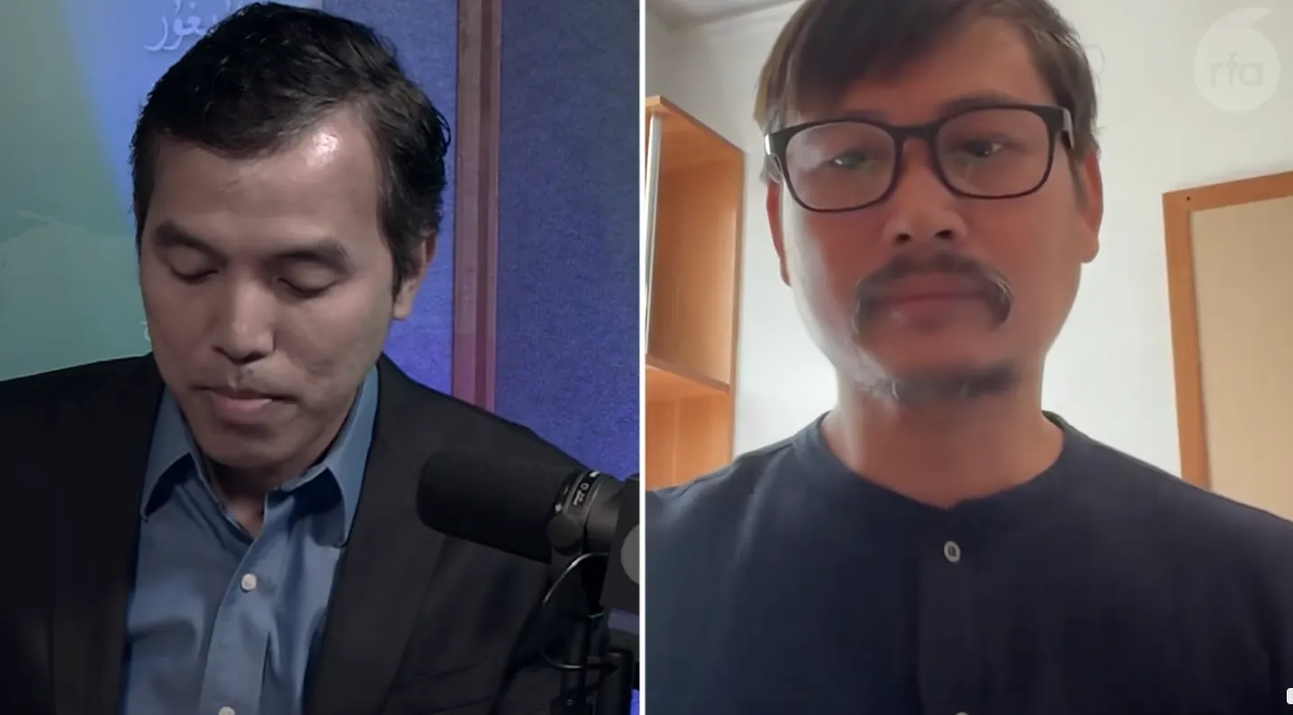 Thehoya Dy interviewed by Radio Free Asia reporter