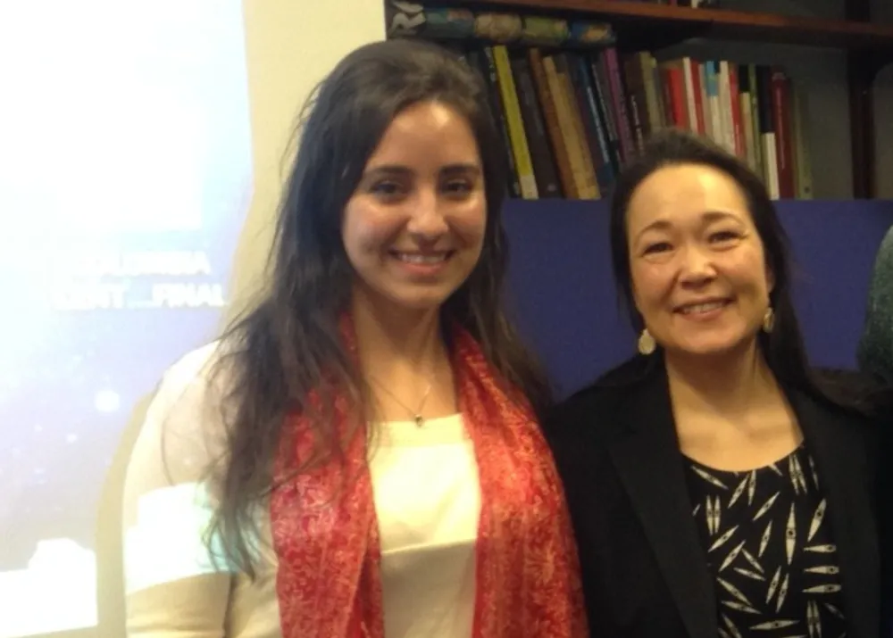 Caroline with 2014 Advocate Aviâja Egede Lynge, the National Spokesperson for Children in Greenland.