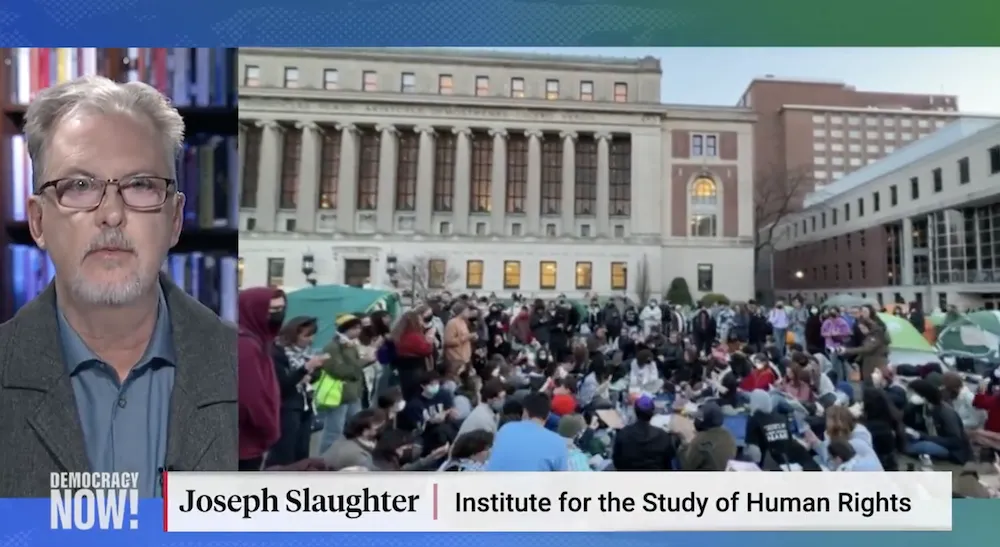 Joseph Slaughter on Democracy Now!.