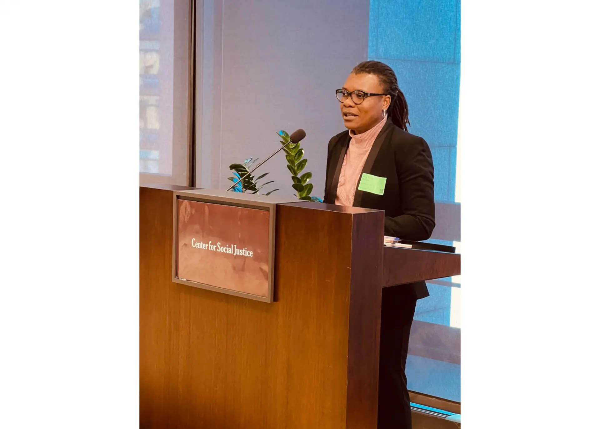 Ana Belique speaking