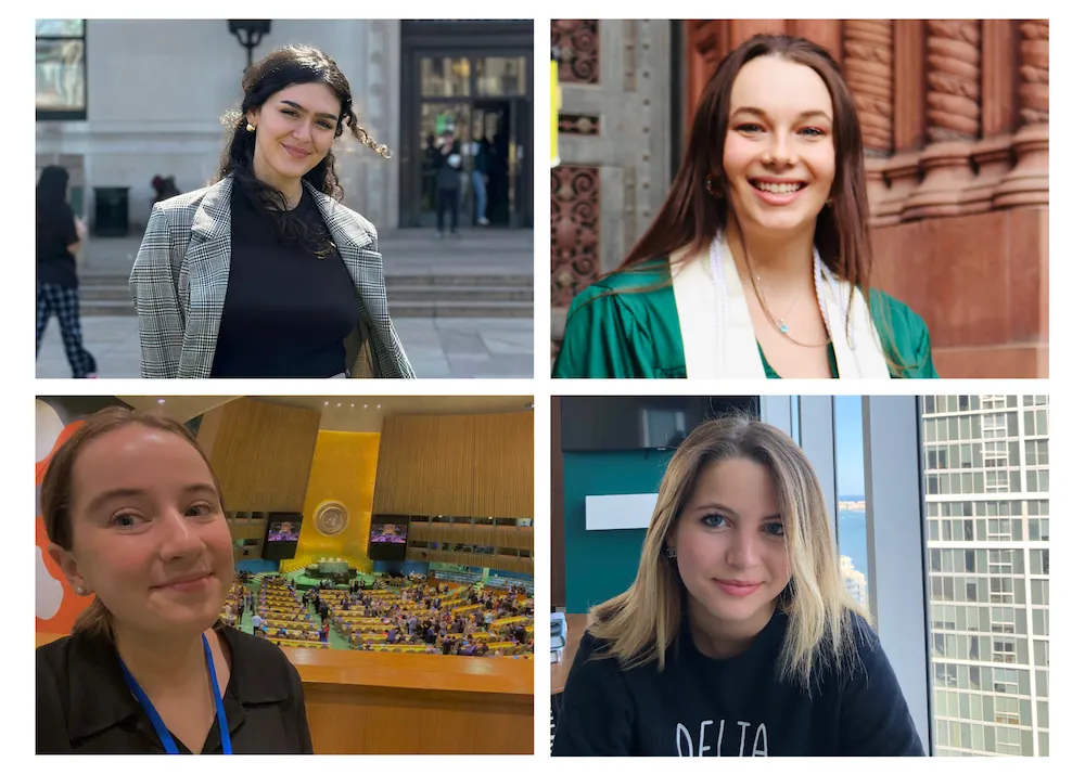 Anna Savva (top left), Morgan Sojourner Mooney-McCarthy (top right), Megan Lunny (bottom left), Tatiana Gnuva (bottom right).