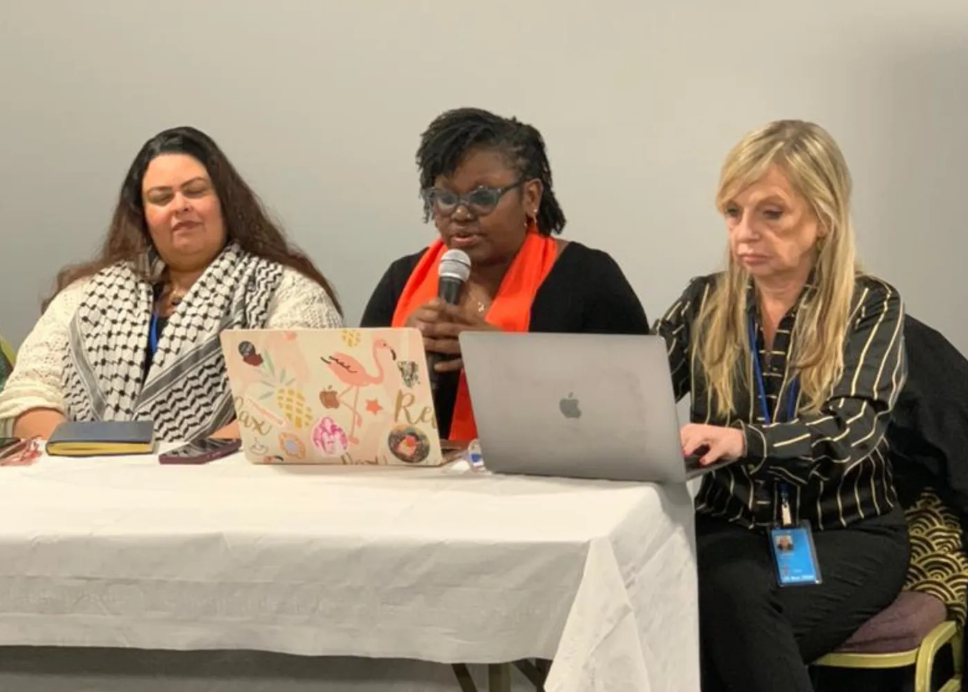 Esther Kimiri speaking at CSW68