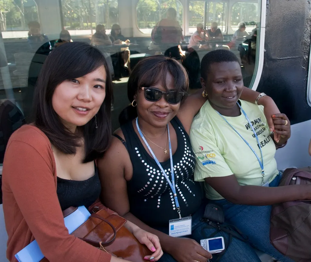 Junghwa "Sam" Lee (left) with members of the 2011 HRAP.