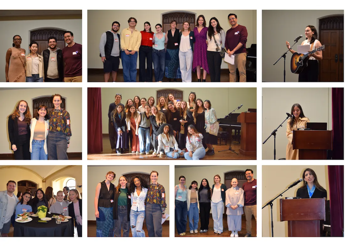 Current and graduating students pose with ISHR faculty
