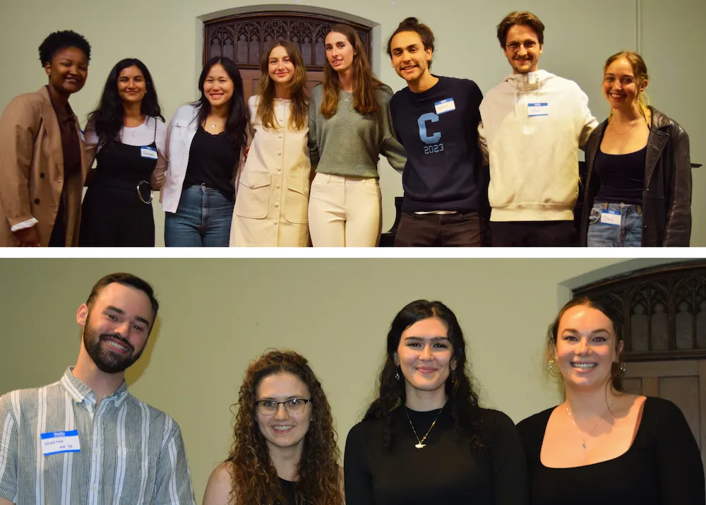 Top left to right: Malaika Tayi, Rubaab Mufaddal Poonawala, Haley Chung, Victoria Mueller Alexandra Kirk, Levin Guerra, Victor Gout, Clara Harrington. Bottom image left to right: Winston Ardoin, Sedona Thomas, Anna Savva, Morgan Sojourner Mooney-McCarthy