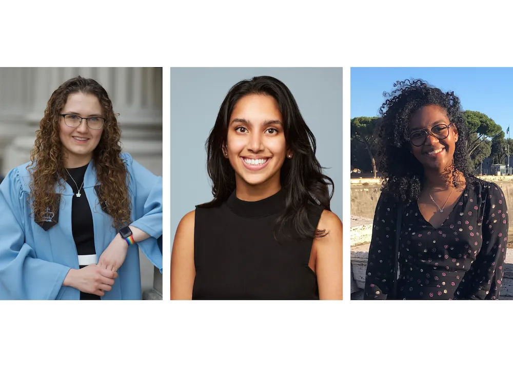 Sedona Thomas (left), Anita Shenoi (middle), Shayna Lewis (right)