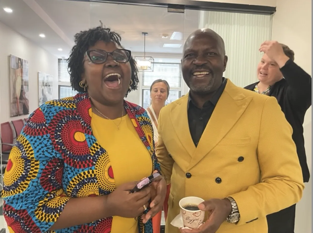 Esther Kimani and Twesigye Jackson Kaguri