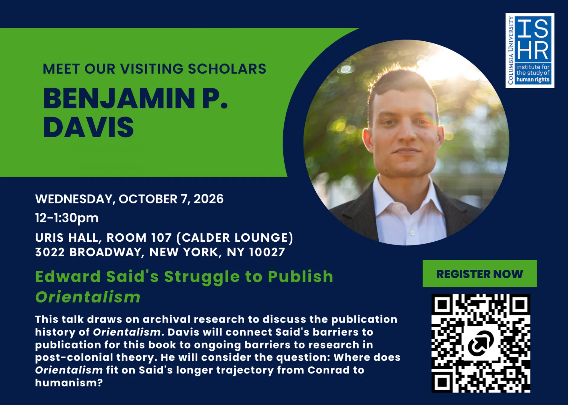 Benjamin Davis Event 