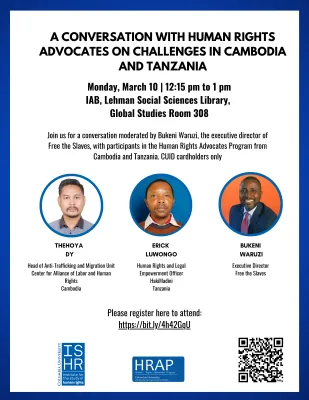 A Conversation with Human Rights Advocates on Challenges in Cambodia and Tanzania