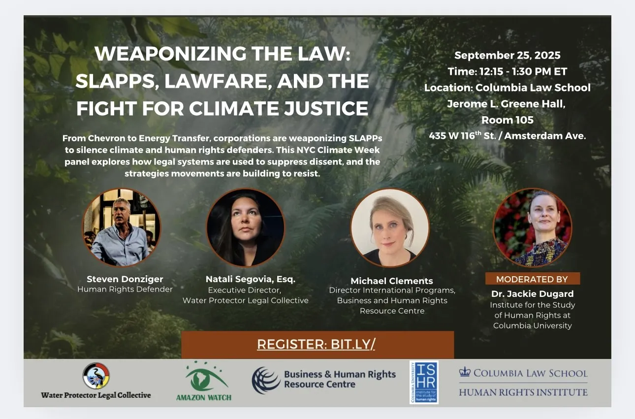 Weaponizing the Law: SLAPPs, Lawfare & the Fight for Climate Justice