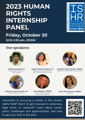2023 Human Rights Internship Panel