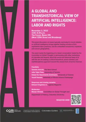 A Global and Transhistorical View of Artificial Intelligence: Labor and Rights