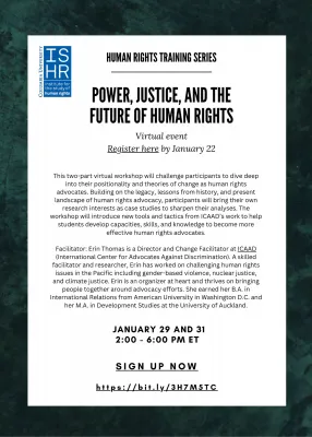 Power, Justice, and the Future of Human Rights Workshop