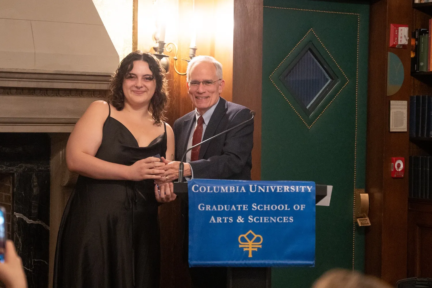 Della Maggio receiving award
