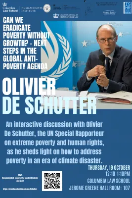 HRI Presents: Olivier De Schutter, a UN Special Rapporteur