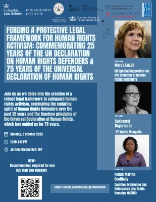 Forging a Protective Legal Framework for Human Rights Activism