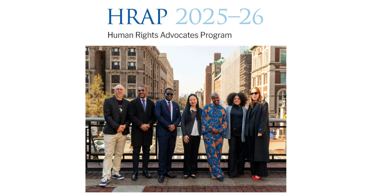Human Rights Program The Human Rights Advocates Program's 2025-26 Annual Report is now ...